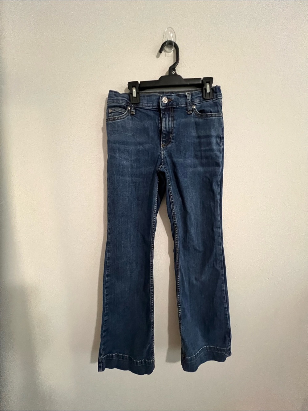 Wrangler Girls Darci Wide Leg Trouser Jeans Size 14 Slim Medium Wash